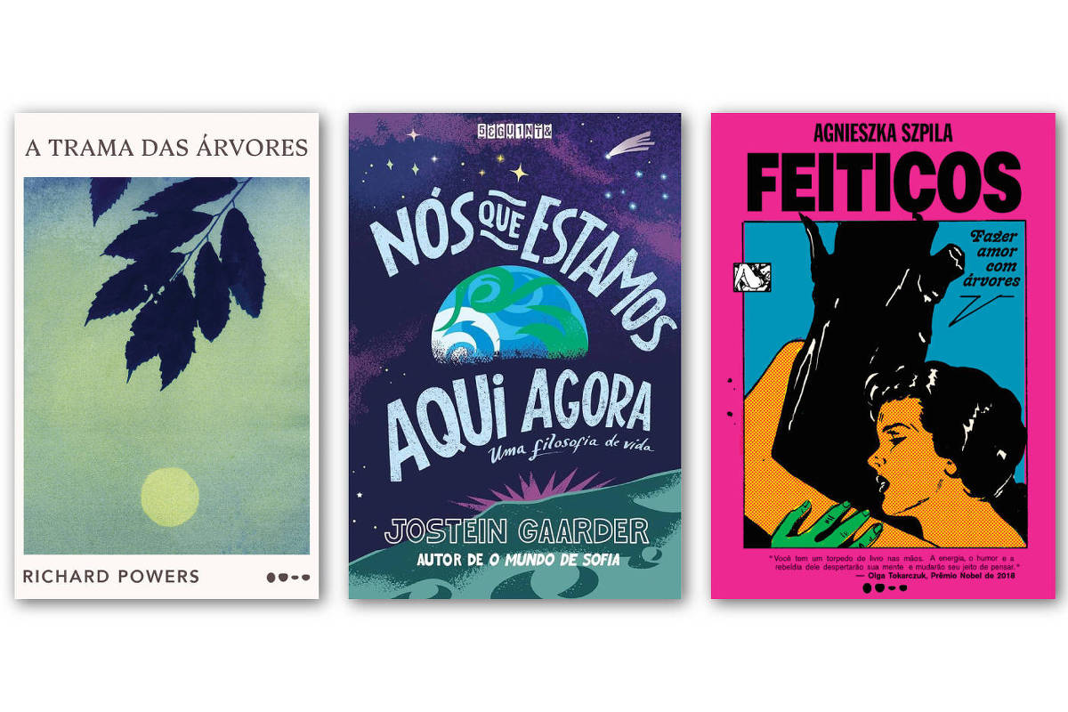 Montagem com as capas dos livros