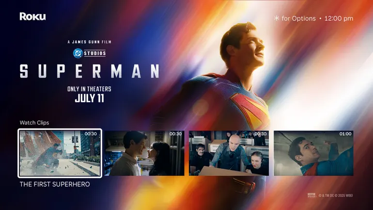 'Superman' assume Roku com integrações de pesquisa de primeira vez no mercado