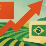 Entre 2000 e 2024, participação da China nas exportações do agro brasileiro saltaram de 2,73% para 30,24%