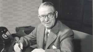 Ole Kirk o fundador da marcenaria e futura fábrica de brinquedos Lego