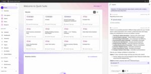 Um prompt do Amazon Quick Suite para Canva.