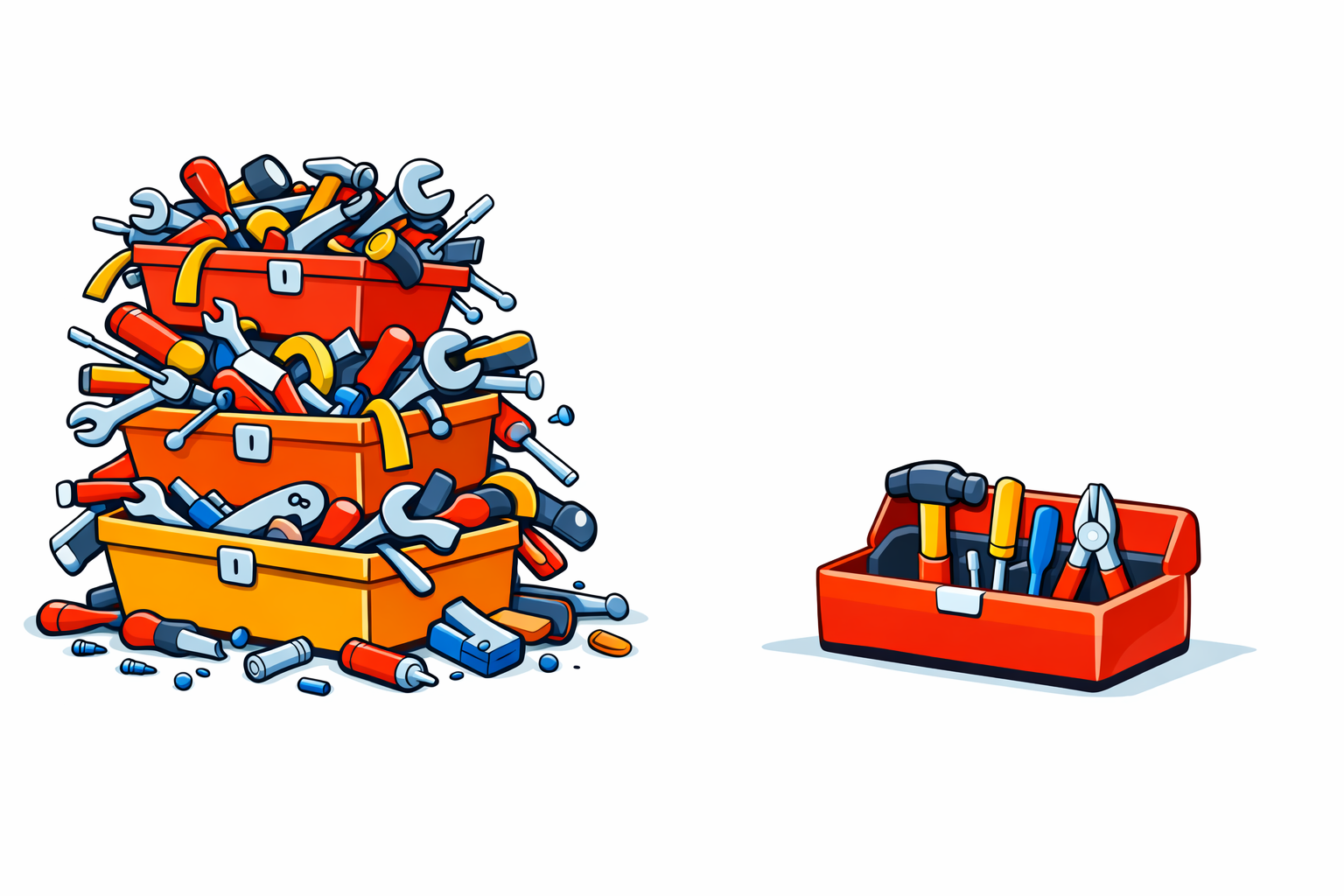 Como saber se você tem muitas ferramentas em sua pilha