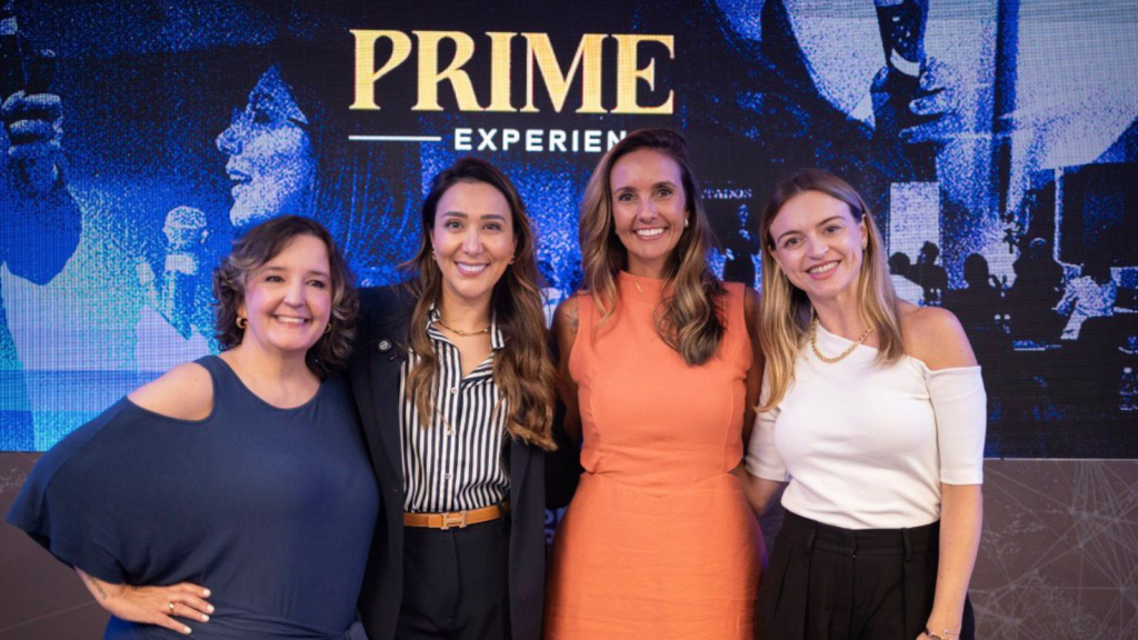 Drª Fabiana Marques, Dani Martins, Anna Maoli e Natália Titos durante a Prime Experience no WTC São Paulo.