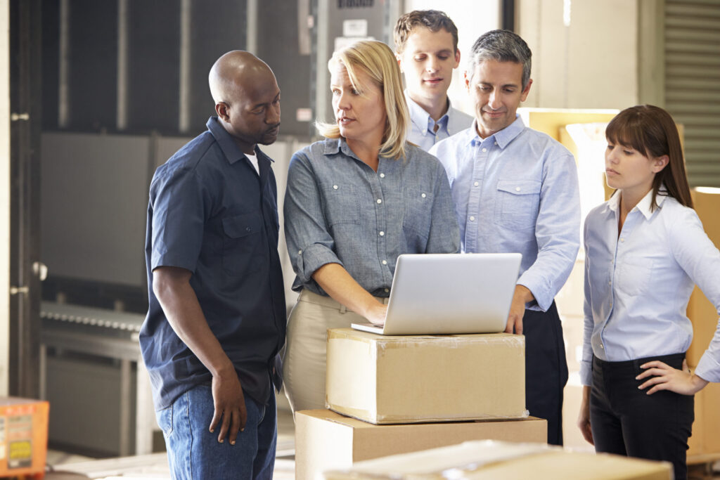 Workers In Distribution Warehouse