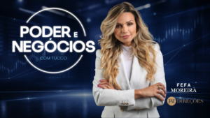Fefa Moreira no programa Poder e Negócios falando sobre reputação, posicionamento estratégico e comunicação para executivos