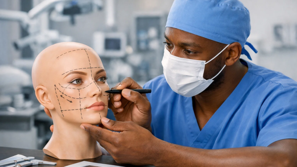 Planejamento anatômico da face é etapa essencial na formação em cirurgia estética facial aplicada à odontologia.