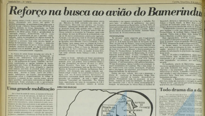 O acidente aéreo que mudou o destino do Bamerindus