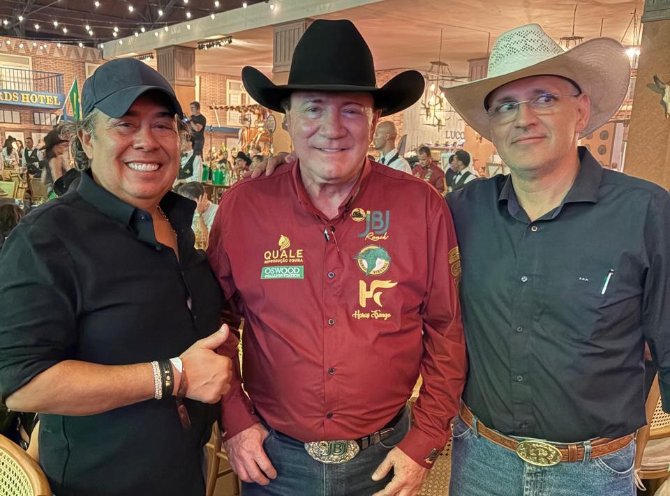 Otacílio Ramalho marca presença no maior leilão de cavalos Quarto de Milha do mundo durante evento no JBJ Ranch