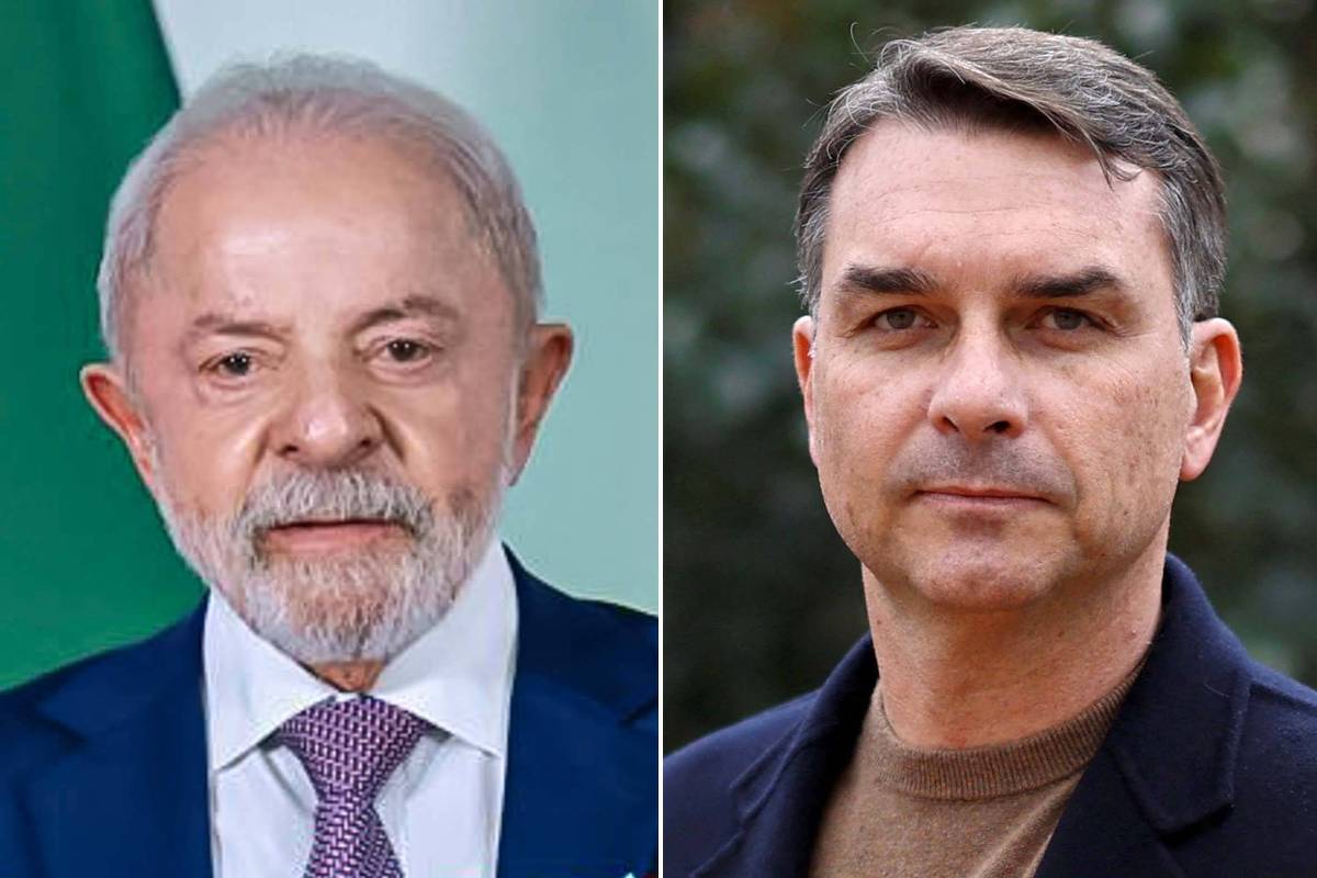 Dois homens aparecem em retratos lado a lado. O da esquerda é um homem mais velho, com cabelo grisalho e barba branca, veste terno azul, camisa branca e gravata roxa, com fundo desfocado em tons de verde e azul. O da direita é um homem mais jovem, com cabelo castanho escuro curto, veste suéter marrom e casaco preto, com fundo desfocado de vegetação.