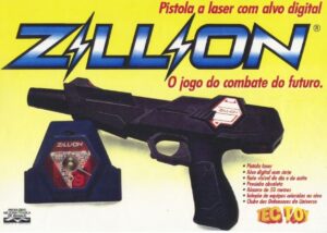 Pistola a laser Zillion, um controle em formato de pistola