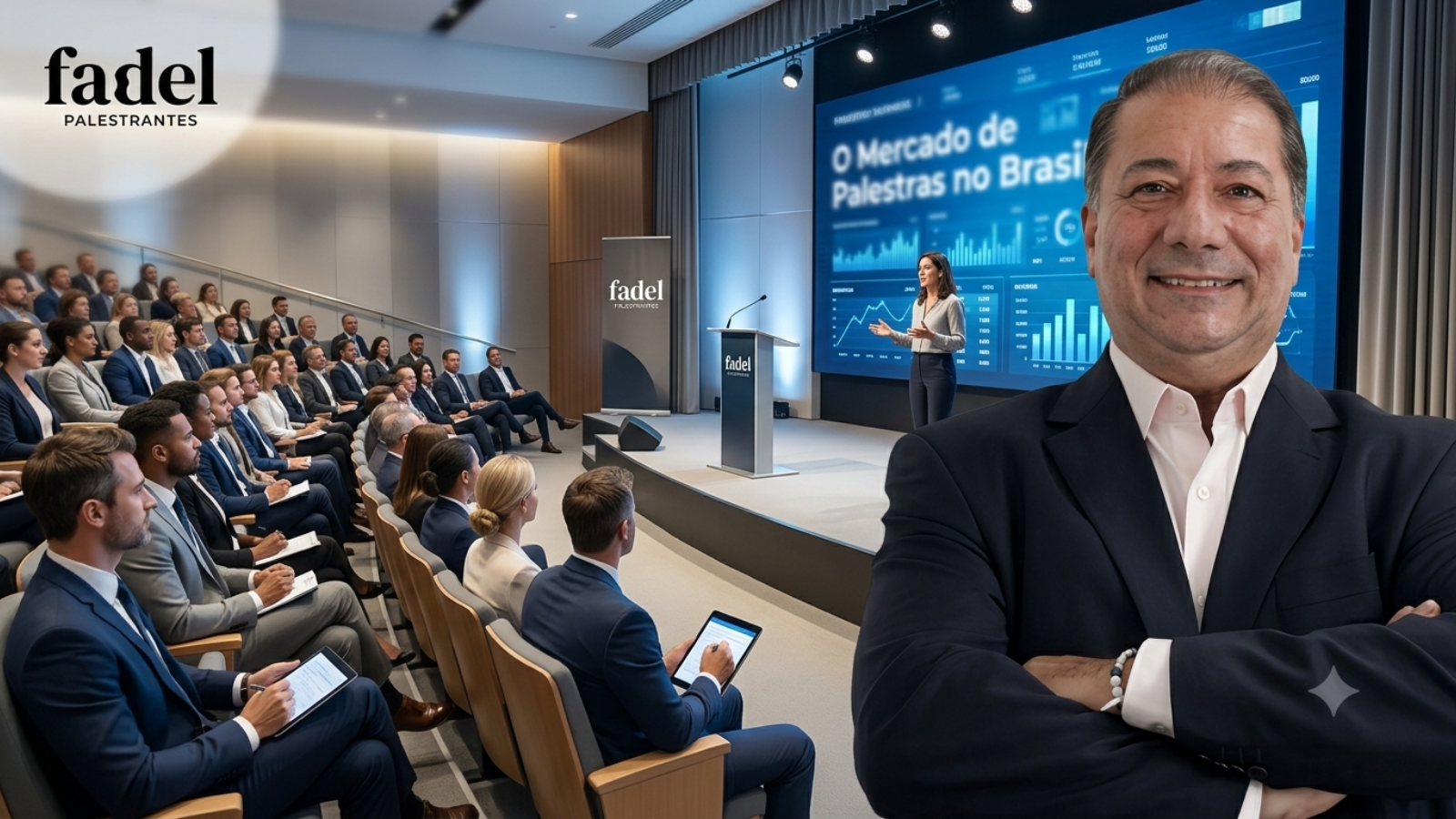 David Fadel, referência nacional no agenciamento e desenvolvimento de palestrantes, promove no dia 29 de agosto, em São Paulo, uma imersão voltada à profissionalização da carreira, reunindo especialistas para debater tendências, estratégias de posicionamento e os desafios do mercado brasileiro de palestras.