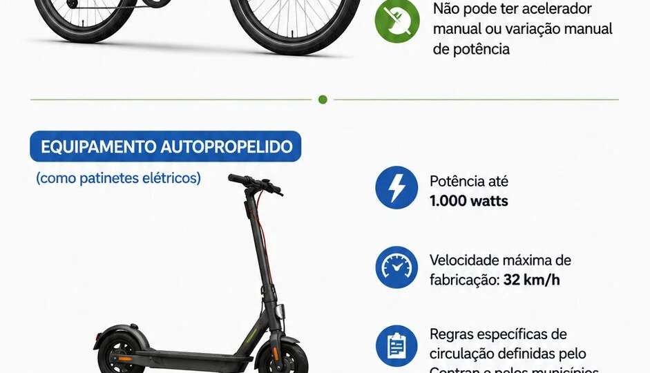 Bicicletas elétricas ganham ruas e aumentam conflitos no trânsito