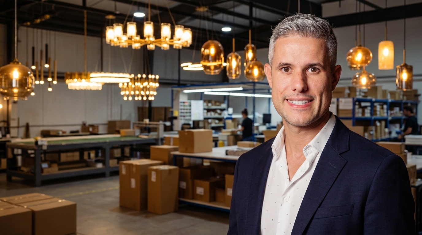 Eduardo Vaccari transformou um negócio tradicional de iluminação em uma operação digital que hoje registra mais de 10 mil pedidos por mês nos canais online.